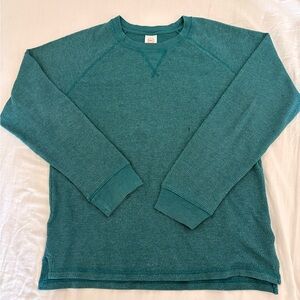 Wonder Nation Men's Teal Crewneck Sweater